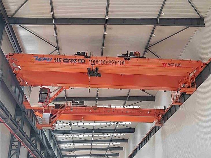 Grua de pont de biga doble de 50 tones